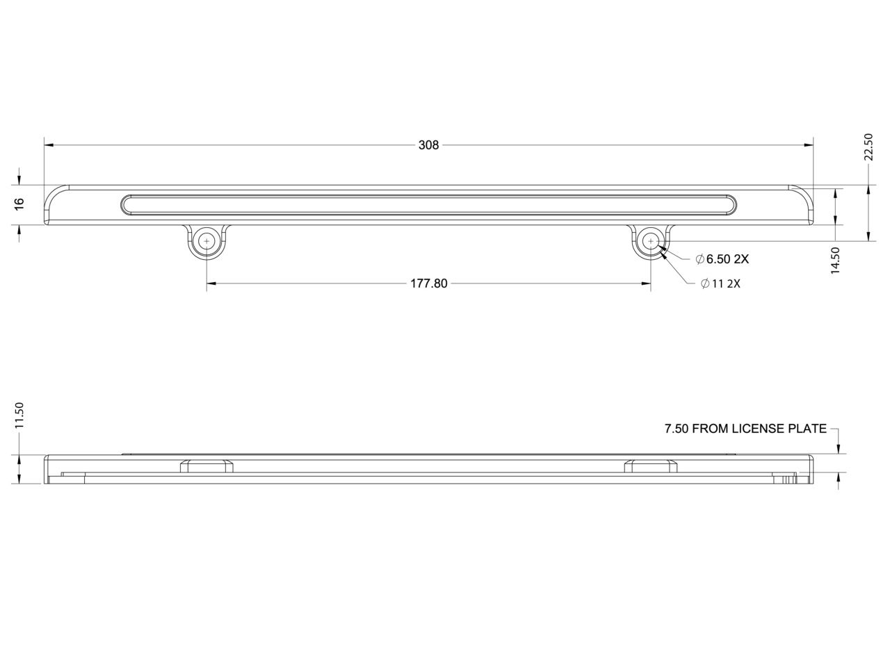 VLEDS: LP-X Reverse Light Bar