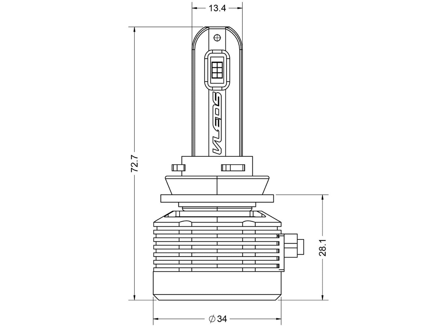 H11: VLEDS V35 Monochrome Series