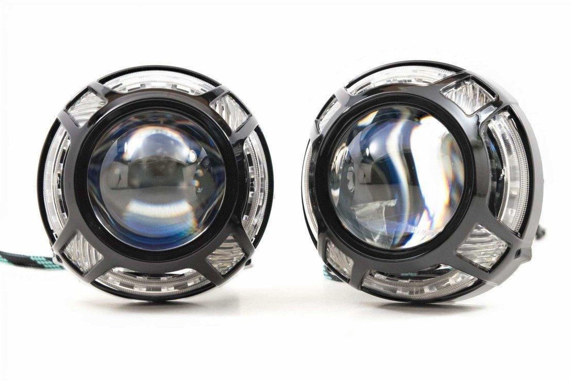 Panamera 2.0 (Black) (White/Amber LED Switchback) - Panther Lights