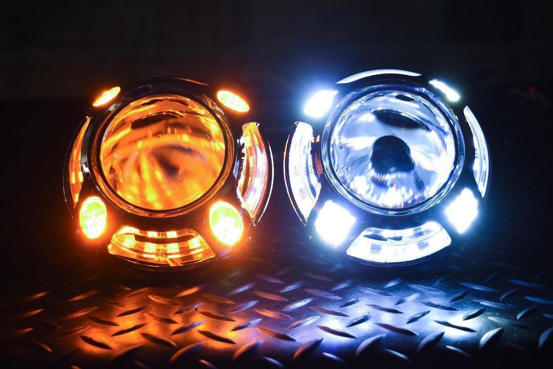 Panamera 2.0 (White/Amber LED Switchback) - Panther Lights