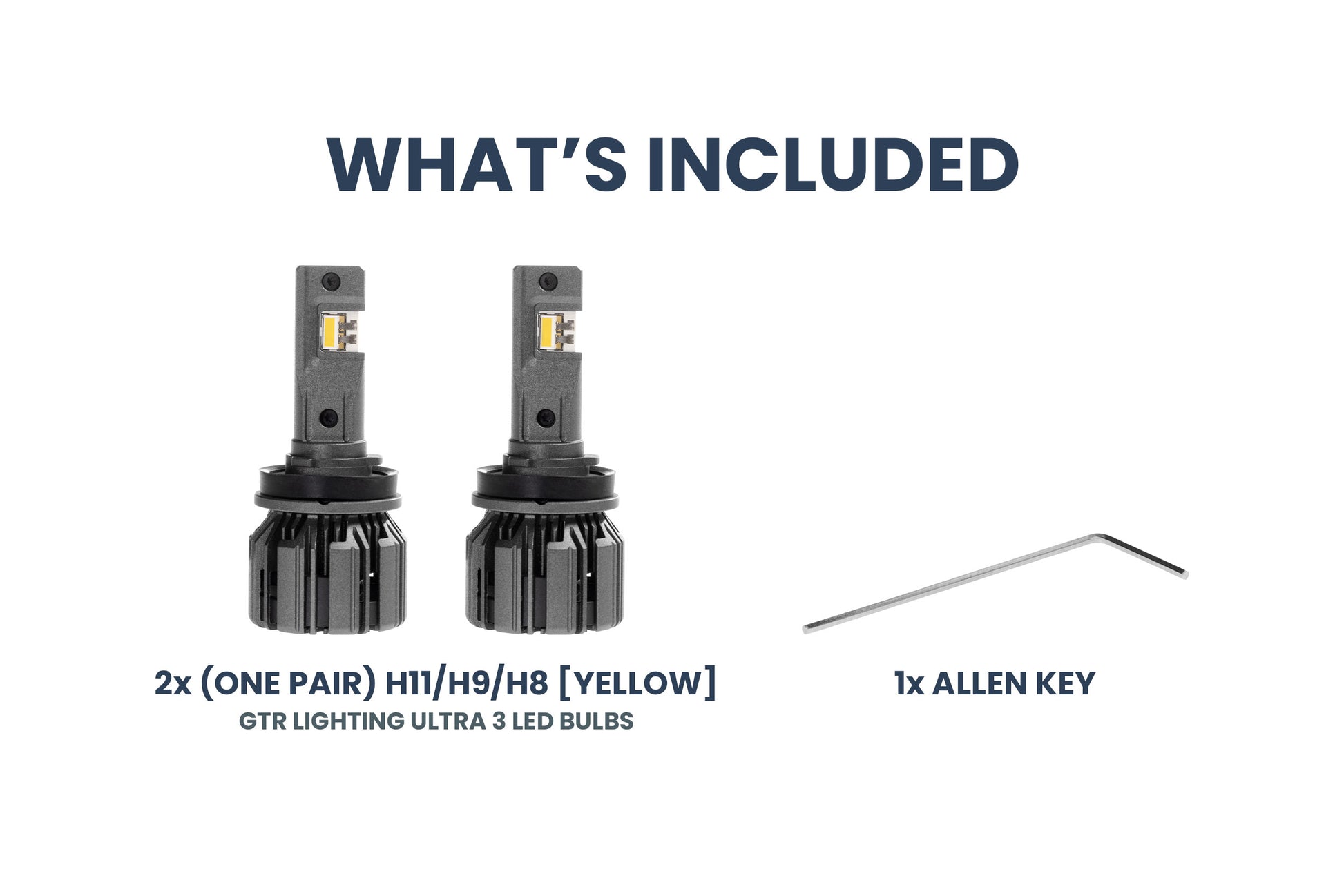 H11: H11/H9/H8: GTR Lighting Ultra 3 Yellow (Pair)