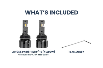H11: H11/H9/H8: GTR Lighting Ultra 3 Yellow (Pair)