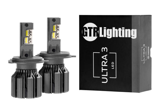 9003: H4/9003: GTR Lighting Ultra 3 (Hi/Lo / Pair)