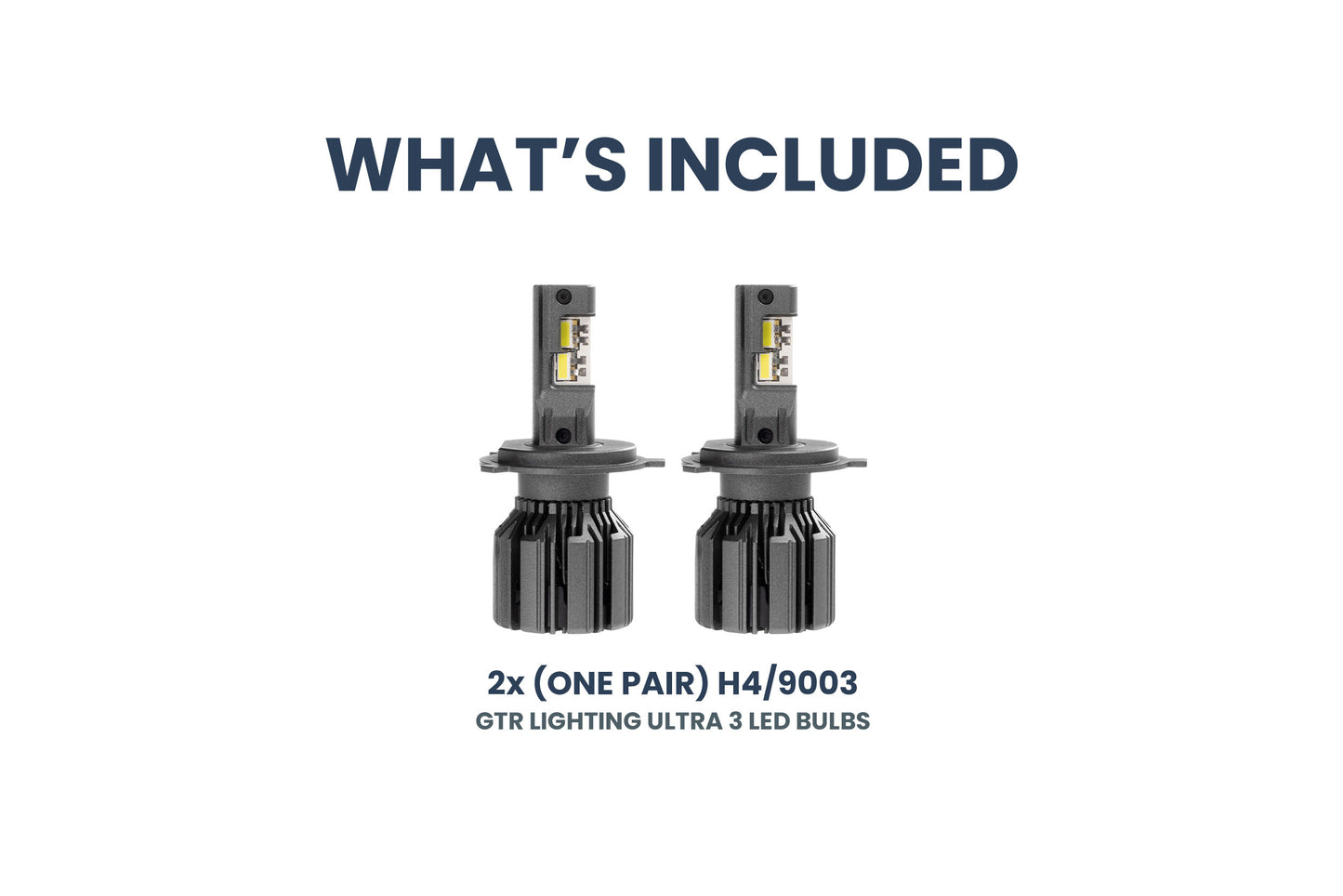 9003: H4/9003: GTR Lighting Ultra 3 (Hi/Lo / Pair)
