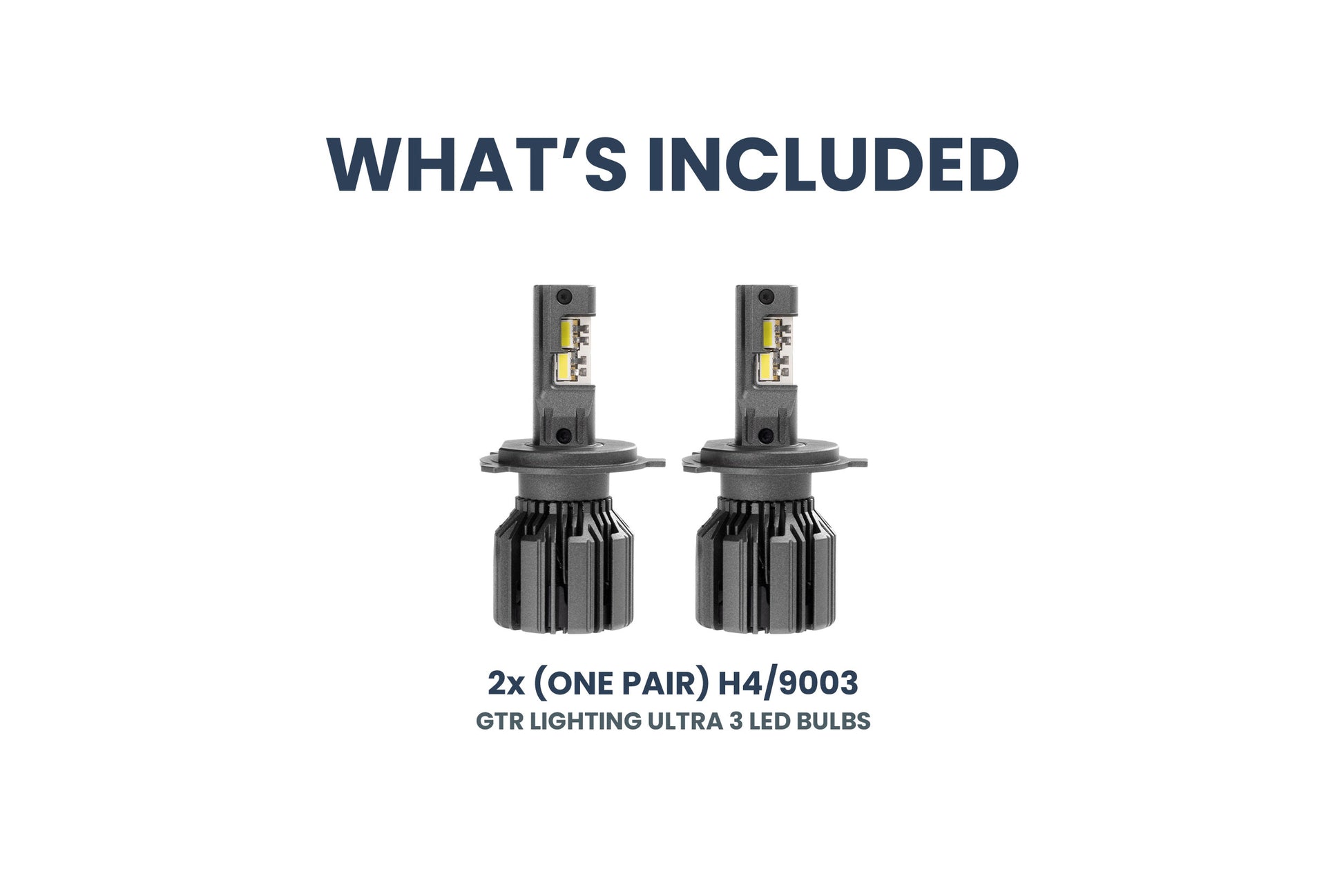 9003: H4/9003: GTR Lighting Ultra 3 (Hi/Lo / Pair)